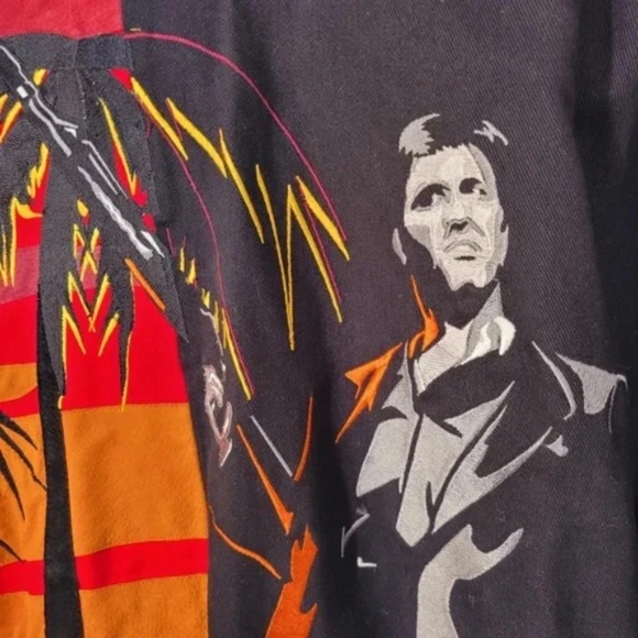 JH Design Leather Canvas Scarface Jacket 6XL - Picture 8 of 15